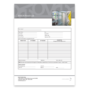 Punch List Form